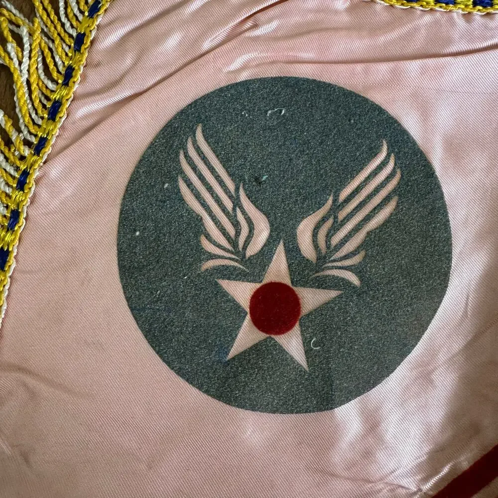 WWII US Army Air Forces Sheppard Field TX‎ Pink Flocked Mother Satin Pillow Case